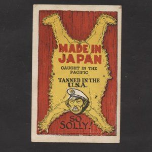 VINTAGE WORLD WAR 2 LINEN POST CARD UNPOSTED